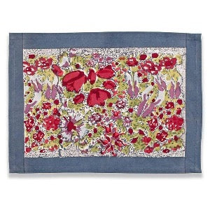 Jardin Red/Grey Mats - Set of 6