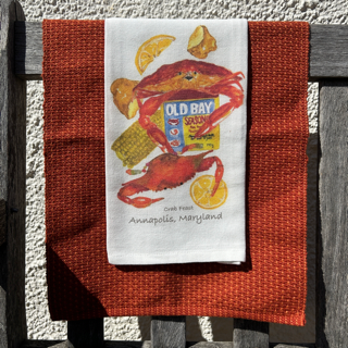 Annapolis Crab Feast with Old Bay Towel