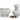 RSVP International - Marble Spice Grinder - White