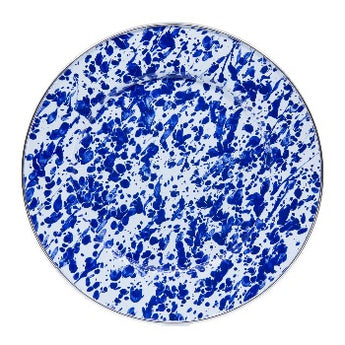 Golden Rabbit - Cobalt Swirl Dinner Plates, s/4