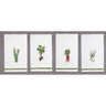 White towels with green embroidered edge and vegetables